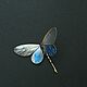 Invisible hair transparent butterfly pink or blue to choose from. Hairpins. PandaStudio (glossyfleur). My Livemaster. Фото №5