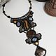 Long necklace with simbircites. Necklace. nata-sabirova.handmade jewelry. Online shopping on My Livemaster.  Фото №2