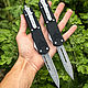 Microtech / Викидной нож / Нож выкидной фронтальный. Подарки для охотников и рыболовов. Острый клинок | Ножи ручной работы. Интернет-магазин Ярмарка Мастеров.  Фото №2