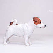 Куклы и игрушки handmade. Livemaster - original item Jack Russell Terrier portrait statuette 8 cm. Handmade.