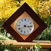 Для дома и интерьера handmade. Livemaster - original item Table clock of Abachi wood. Handmade.