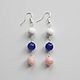 Earrings Beads blue pink. Earrings. Linda (LKdesign). Online shopping on My Livemaster.  Фото №2