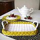 Set: Tray and openwork placemat. Trays. wicker baskets. My Livemaster. Фото №5