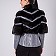 Chaqueta de piel de Visón con la Piel de la Diagonal. Fur Coats. Muar Furs. Ярмарка Мастеров.  Фото №4
