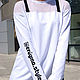 Футболка для блогера с вашим хештегом, женская асимметричная футболка, Футболки, Новосибирск,  Фото №1