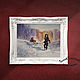  Watercolor Painting Drawing Snow Kids Winter FUN WALK. Pictures. pictures & decor of TanyaSeptember. My Livemaster. Фото №4