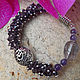 ' Amethyst forest ' bracelet amethyst Czech faceted beads. Bead bracelet. Jewelry and accessories by IRIS. My Livemaster. Фото №4