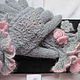Gloves wave grey kid mohair. Knitted gloves gray, Gloves, Moscow,  Фото №1