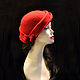 Order Hat 'Coquette scarlet'. Novozhilova Hats. Livemaster. . Hats1 Фото №3
