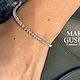 Браслет теннисный premium серебро 925 пробы с фианитами. Браслет-цепочка. MARIA GUSEVA Fashion Jewelry. Интернет-магазин Ярмарка Мастеров.  Фото №2