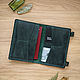 Order Wallet made of leather 'Serenity'. emerald. WoobbyArt. Livemaster. . Wallets Фото №3