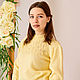 Sweater female spring lemon. Sweaters. Yuliya knitting. Online shopping on My Livemaster.  Фото №2