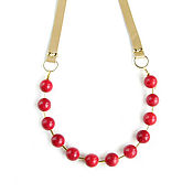 Украшения handmade. Livemaster - original item Necklace "Coral pea"coral necklace,jewelry coral. Handmade.