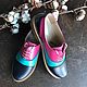 Order Shoes 'Star' blue/light blue/fuchsia. Hitarov (Hitarov). Livemaster. . Shoes Фото №3