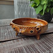 Посуда handmade. Livemaster - original item Bowls: bowl hazel hedgehog. Handmade.
