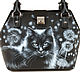 Средняя женская сумка "Кошка в одуванчиках". Классическая сумка. Дизайнерская студия Pelle Volare. Ярмарка Мастеров.  Фото №5
