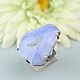 A ring with a blue agate. Silver, Rings, Moscow,  Фото №1