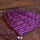 Шапка Фуксия Malabrigo. Шапки. Алёнушкины вязаные сказки. Интернет-магазин Ярмарка Мастеров.  Фото №2