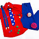 Комплект для мальчика "Стиляга" синий и красный. Блузки и рубашки. 12 кг Счастья (Катерина Пешкова). Ярмарка Мастеров.  Фото №5