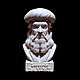  бюст гипсовый Леонардо да Винчи высота 16 см. Статуэтки. Дом ремёсел. Ярмарка Мастеров.  Фото №4