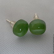 Украшения handmade. Livemaster - original item Studs earrings jade color. Handmade.