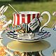 Porcelain tea pair 'Drink me'. Single Tea Sets. KASTdecor. Online shopping on My Livemaster.  Фото №2