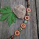 Beads necklace made of ceramic and wood 2. Beads2. selenawirejewelry. My Livemaster. Фото №4