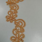 Материалы для творчества handmade. Livemaster - original item Lace: Lace orange flowers.. Handmade.