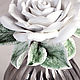 White Rose-aroma diffuser. Aromatic diffusers. Elena Zaychenko - Lenzay Ceramics. Online shopping on My Livemaster.  Фото №2