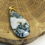 Украшения handmade. Livemaster - original item Drop of the Mysterious Forest Pendant (quartz with chlorite). Handmade.