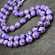 Beads natural stone charoite. Beads2. naturalkavni. My Livemaster. Фото №6