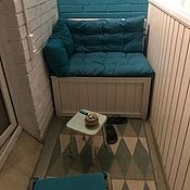 Для дома и интерьера handmade. Livemaster - original item Cushion seat with backrest for sofa and outdoor furniture. Handmade.