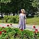 A-line, A-line cotton summer dress. Midi length, mini, floor length. Dresses. Yana Levashova Fashion. My Livemaster. Фото №6