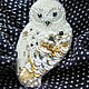 Brooch Owl Hedwig brooch Owl white Owl Harry Potter. Brooches. Home textiles for children and toys. My Livemaster. Фото №5