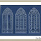 Схема для вышивки Blackwork: Готические окна. Схемы для вышивки. LD-blackstitch. Интернет-магазин Ярмарка Мастеров.  Фото №2