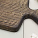 Order Board 'Straight long with horns', color 'charcoal'. derevyannaya-masterskaya-yasen (yasen-wood). Livemaster. . Cutting Boards Фото №3