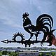 Weather vane on the roof ' Rooster and the sun', Vane, Ivanovo,  Фото №1