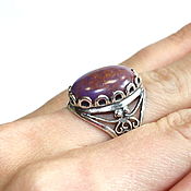 Украшения handmade. Livemaster - original item Ring / ring imitation charoite(a). Handmade.
