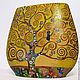 In explanation of Klimt. Kiss. The tree of life. Vases. handmade painting (drevaleva). Online shopping on My Livemaster.  Фото №2