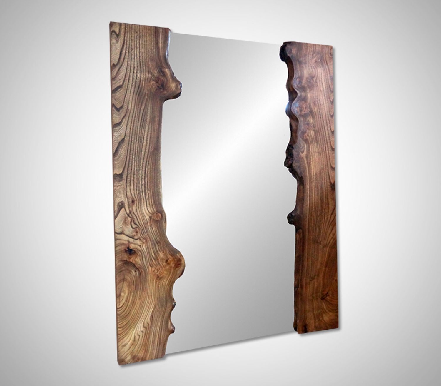 Зеркало из слэба дерева