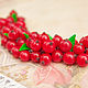 Bracelet with red currant berries. Bead bracelet. Romanycheva Natalia. Online shopping on My Livemaster.  Фото №2