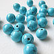 Turquoise 8 mm imitation, blue beads, Beads1, Ekaterinburg,  Фото №1