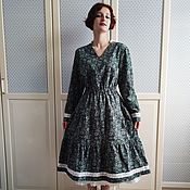 Одежда handmade. Livemaster - original item Dress made of warm cotton 