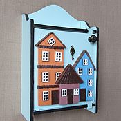 Для дома и интерьера handmade. Livemaster - original item Key holders wall: Housekeeper-locker Houses 2.Housekeeper wall. Handmade.