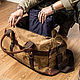 Дорожная сумка из натуральной итальянской кожи и канваса. Дорожная сумка. Camelbags. Ярмарка Мастеров.  Фото №4