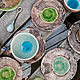 "Бабочки" большой керамический набор посуды 14 предметов, Сервизы, Москва,  Фото №1
