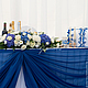 Композиция на президиум из синих гортензий, Цветочный декор, Москва,  Фото №1