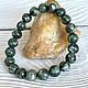 Серафинит натуральный бусины 9,5 мм (браслет). Бусины. Digems. Ярмарка Мастеров.  Фото №6