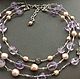 Choker FANTASY II amethyst and pearls, Necklace, Moscow,  Фото №1