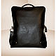Рюкзак Nature Wrinkled Black. Рюкзаки. Сумки из кожи ANGELDEMONS  design. Интернет-магазин Ярмарка Мастеров.  Фото №2